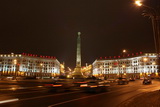 Illumination on Victory Square, Minsk, Belarus.